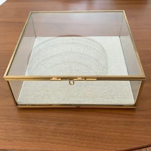 West Elm large golden shadow/jewelry box